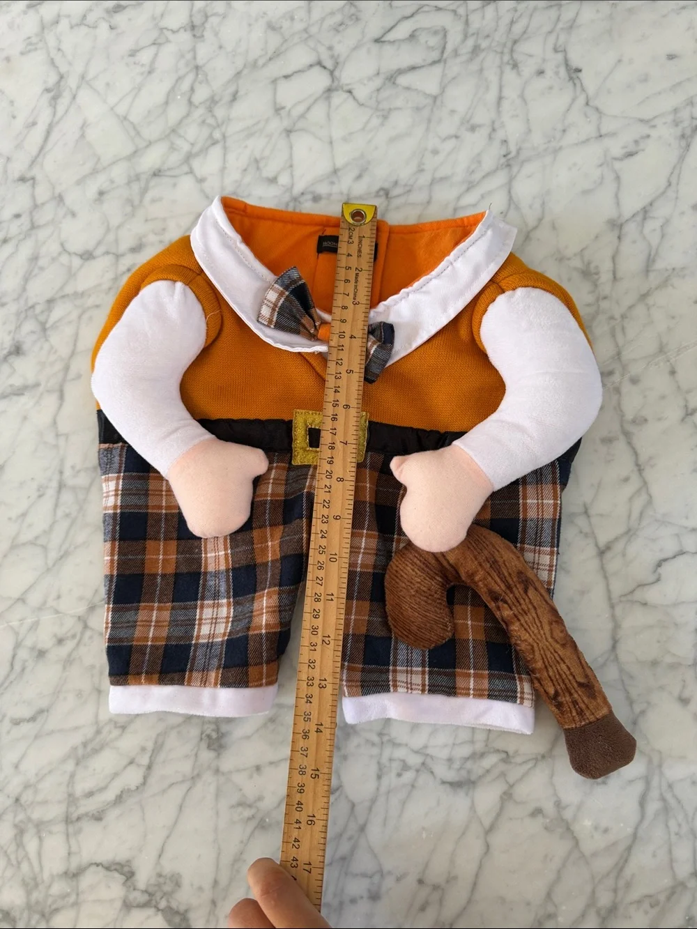 Dog Grandpa Costume Plush Walking Outfit Sz L (see size chart)